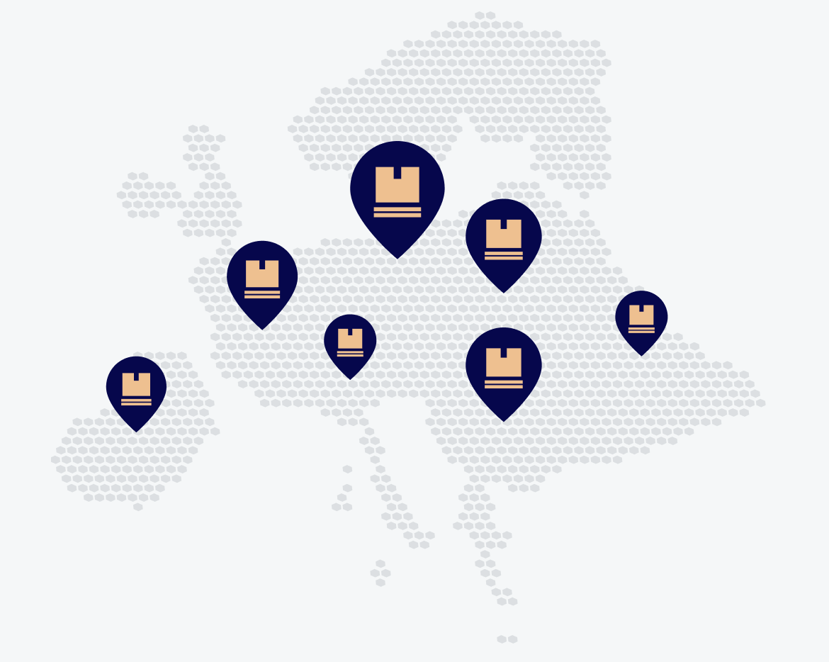 Map of Europe with Trans.eu coverage