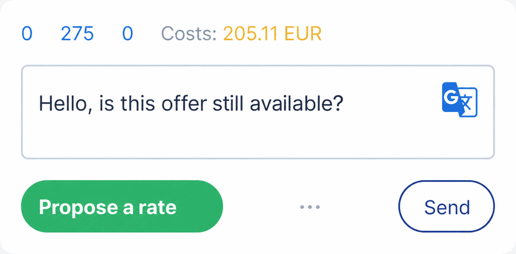 Messenger with live translation