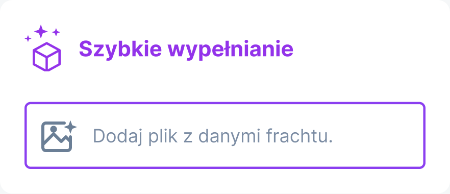Pole do szybkiego wprowadzania danych